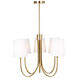 Rhythm LED 27.6 inch Brushed Gold Chandelier Ceiling Light