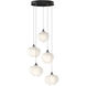 Ume 5 Light 16.6 inch Ink Pendant Ceiling Light in Frosted