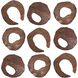 Carter Brown with Gold Flecks Wall Decor, Set of 9