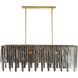 Leighton 7 Light 51.5 inch Smoke Luster Chandelier Ceiling Light