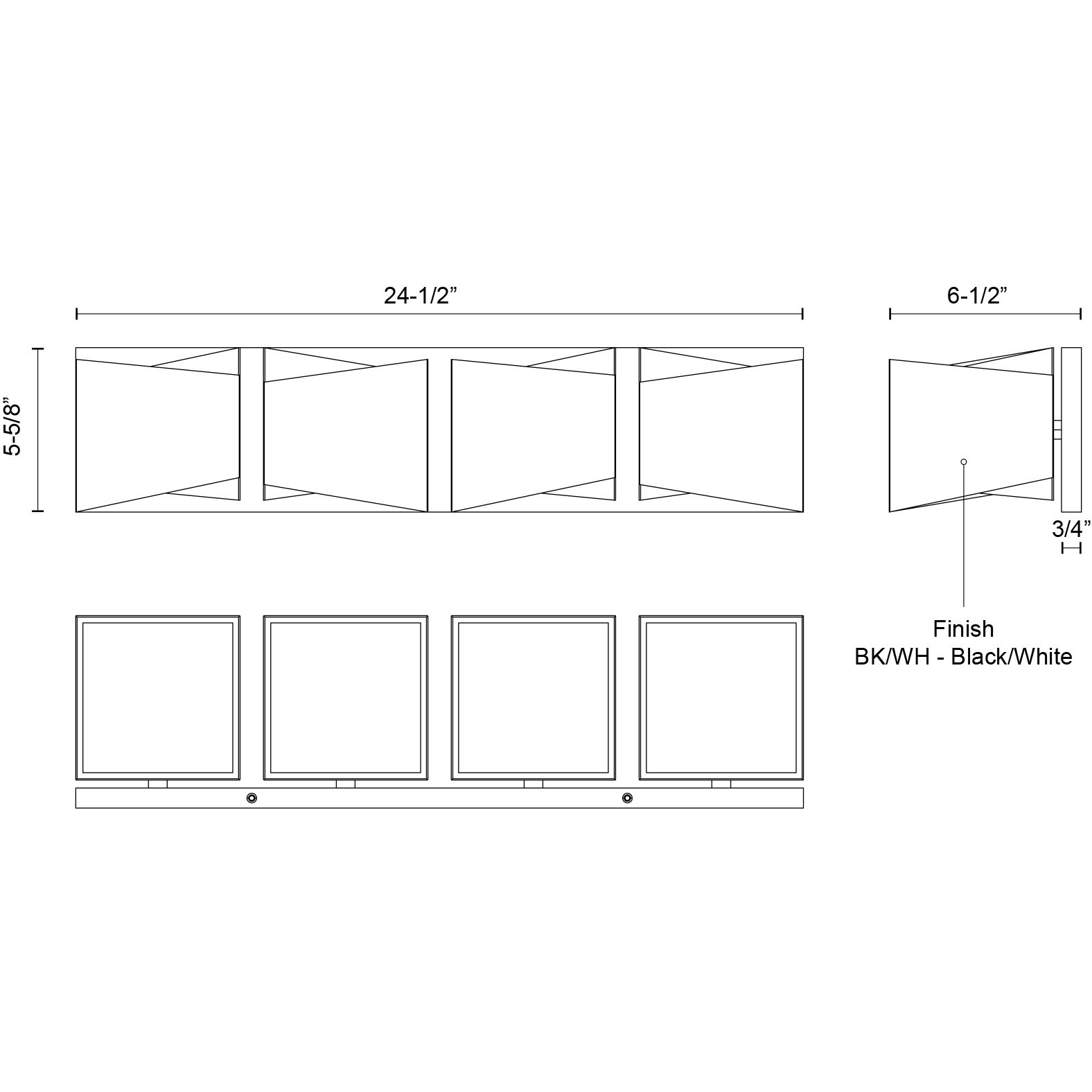 Cubix Bath Vanity Light Wall Light