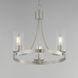 Livingston 3 Light 20 inch Satin Nickel Chandelier Ceiling Light