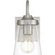Dickens 1 Light 4.75 inch Brushed Steel Wall Sconce Wall Light