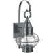 Classic Onion 1 Light 16 inch Gunmetal Outdoor Wall Sconce