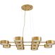 Wright 12 Light 50 inch Antique Brass Chandelier Ceiling Light