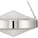 Agate 3 Light 15 inch Polished Nickel Pendant Ceiling Light