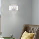 Bella Vista 2 Light 13 inch Brushed Nickel ADA ADA Wall Sconce Wall Light