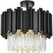 Willow 4 Light 16 inch Black Flush Mount Ceiling Light