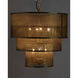 Arena 8 Light 20 inch Antique Brass Pendant Ceiling Light