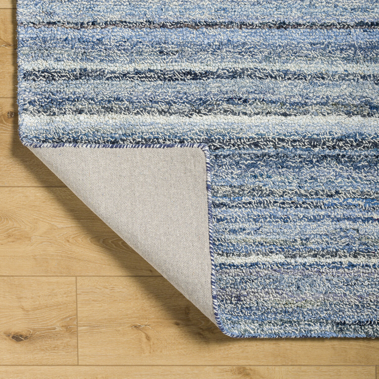 Pike 102 X 66 inch Denim Rug, Rectangle