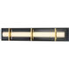 Midnight Gold LED 27.38 inch Sand Coal And Honey Gold Bath Light Wall Light