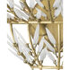 Magnum Opus 2 Light 23.5 inch Brass Wall Sconce Wall Light