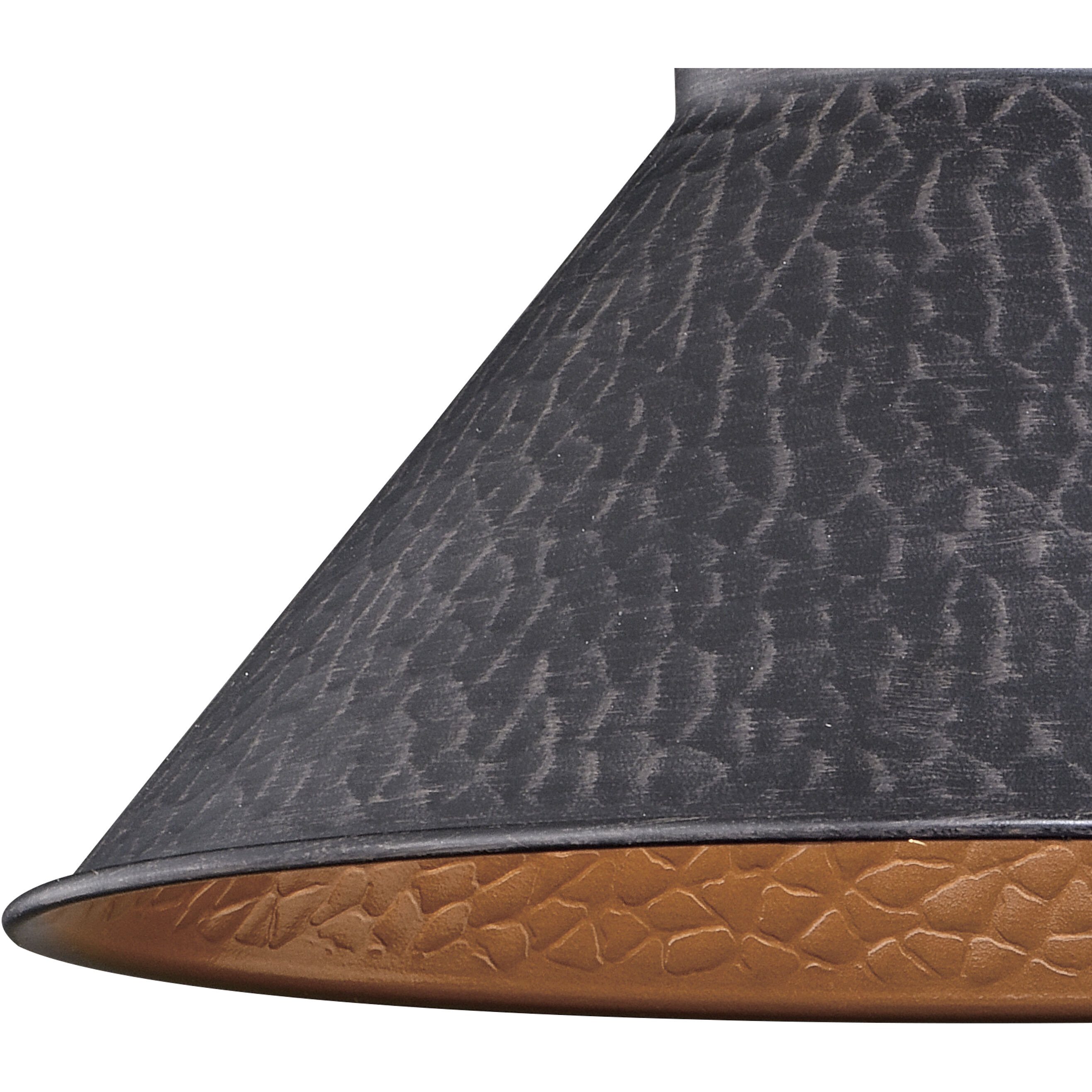 Outland LED 20 inch Aged Iron and Light Gold Outdoor Post