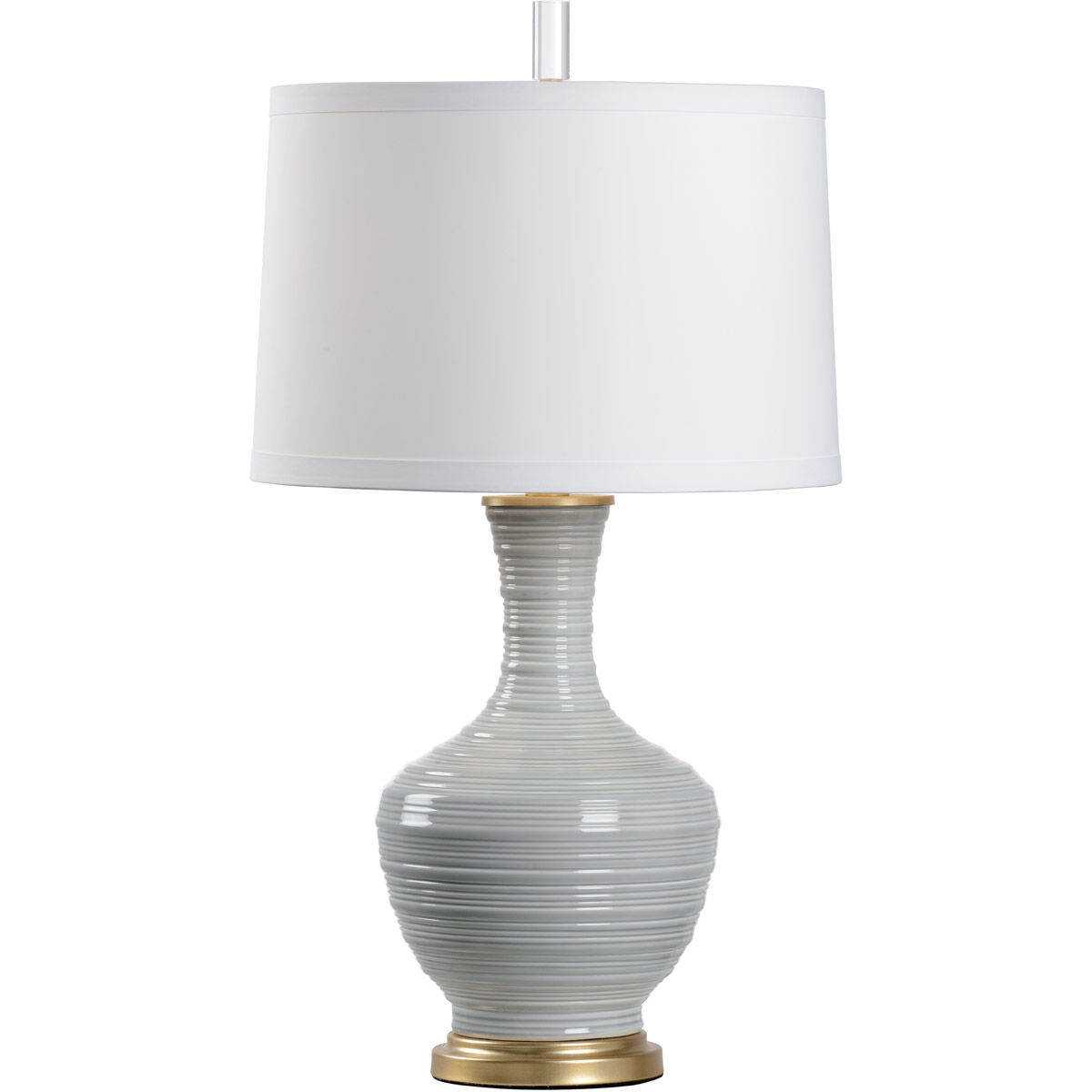 Wildwood 28 inch 100 watt Gray Glaze Table Lamp Portable Light