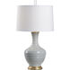 Wildwood 28 inch 100 watt Gray Glaze Table Lamp Portable Light