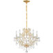 Maria Theresa 6 Light 20 inch Gold Chandelier Ceiling Light in Clear Italian