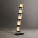 Escalier 61 inch 9 watt Espresso and Brushed Nickel Floor Lamp Portable Light