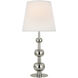 Paloma Contreras Comtesse 29 inch 15.00 watt Polished Nickel Triple Table Lamp Portable Light, Medium