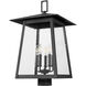 Rainer 5 Light 26 inch Black Outdoor Post Mounted Fixture in G9