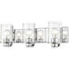Beckett 3 Light 23 inch Chrome Vanity Wall Light