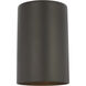 Sean Lavin Outdoor Cylinders 1 Light 9 inch Textured Black Outdoor Wall Lantern