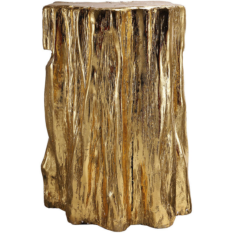 Golden Ottoman & Stool