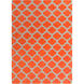 Cosmopolitan 156 X 108 inch Bright Orange, Medium Gray Rug