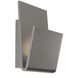 Logan LED 16 inch Grey Outdoor Wall Sconce in Gray