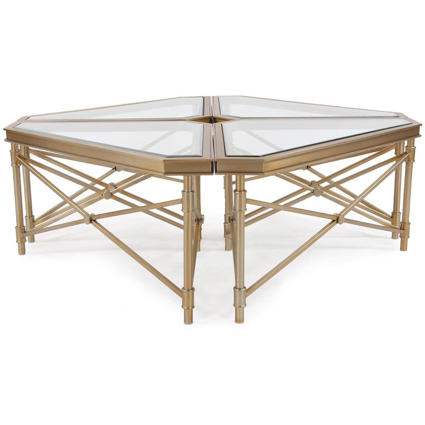 Wertheimer 42 X 16.5 inch Gold Coffee Table