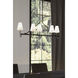 Bellforge 5 Light 51 inch Legacy Brass and Dark Bronze Linear Chandelier Ceiling Light