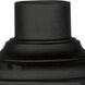 Outdoor Pier Mount Adapters 7.5 inch Textured Black Outdoor Pier Mount Adapter