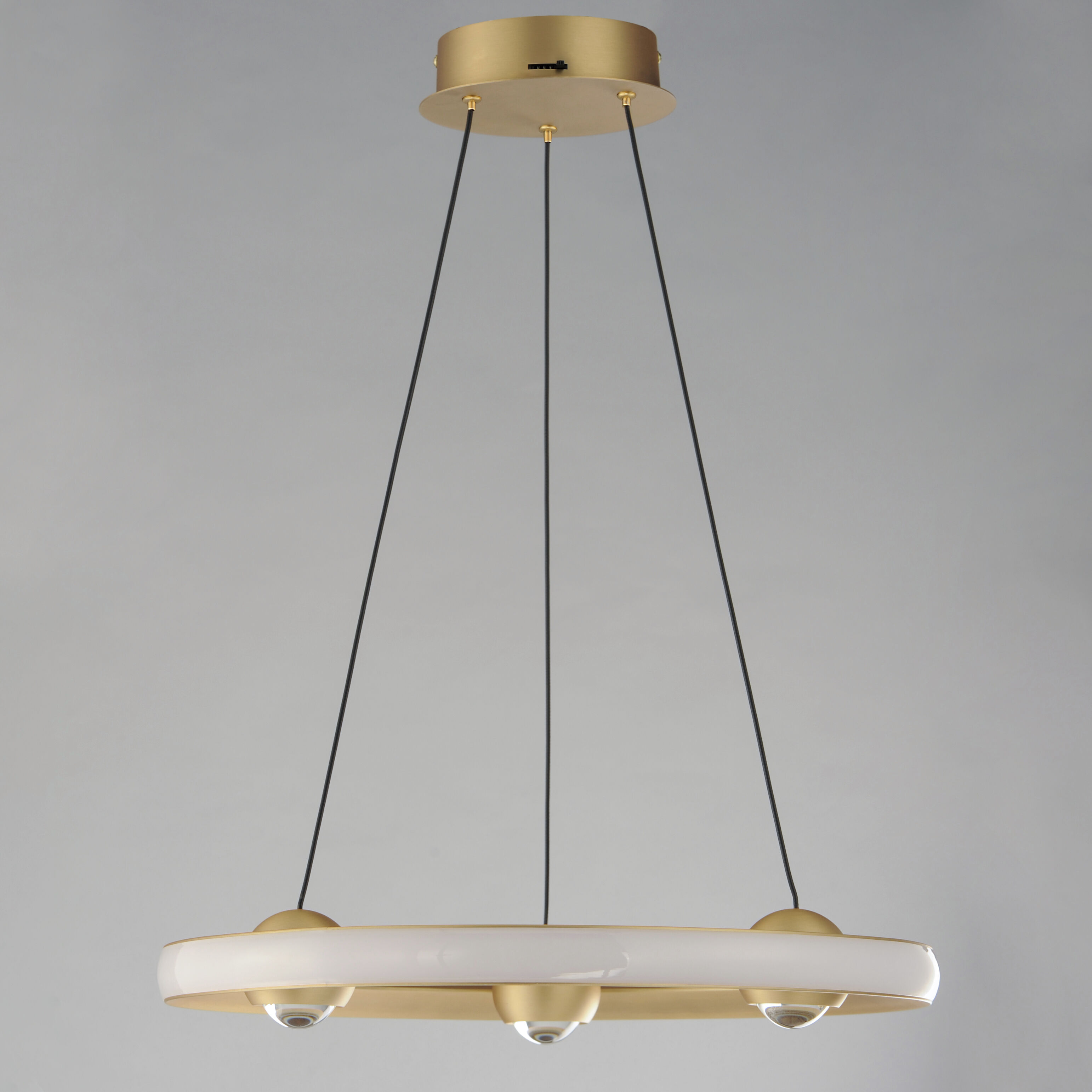 Nodes LED 18 inch Gold Ring Pendant Ceiling Light