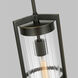Alcona 1 Light 7 inch Antique Bronze Outdoor Pendant Lantern