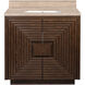 Morombe 36 X 36 inch Cocoa/Natural/White Vanity with Undermount Sink