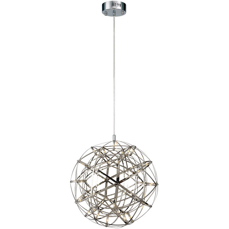 Manhattan Series LED 16 inch Chrome Chandelier Ceiling Light