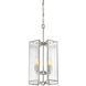Pivot 4 Light 12 inch Satin Platinum Foyer Light Ceiling Light