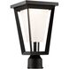 Waterbury LED 11 inch Black Outdoor Post Lantern, Coach Light