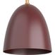 Wade 1 Light 8.5 inch Oxblood Flush Mount Ceiling Light