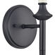 Solomon 1 Light 5 inch Matte Black Sconce Wall Light