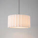 Scallop 1 Light 15 inch Weathered Brass Pendant Ceiling Light