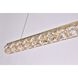 Valetta 1 Light 36 inch Gold Linear Pendant Ceiling Light