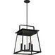 Great Outdoors Isla Vista 4 Light 16 inch Coal Outdoor Hanging