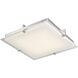 Matrix LED 12.2 inch Chrome Flush Mount Ceiling Light