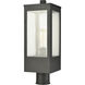 Angus 1 Light 20 inch Charcoal Outdoor Post Light