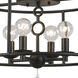 Cameron 4 Light 15 inch English Bronze Semi Flush Ceiling Light