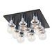 Brandi 9 Light 13.75 inch Polished Chrome/Soft Black Flush Mount Ceiling Light