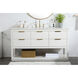 Larkin 60 X 22 X 34 inch White Vanity Sink Set