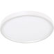 Edge 1 Light 5.31 inch White Flush Mount Ceiling Light