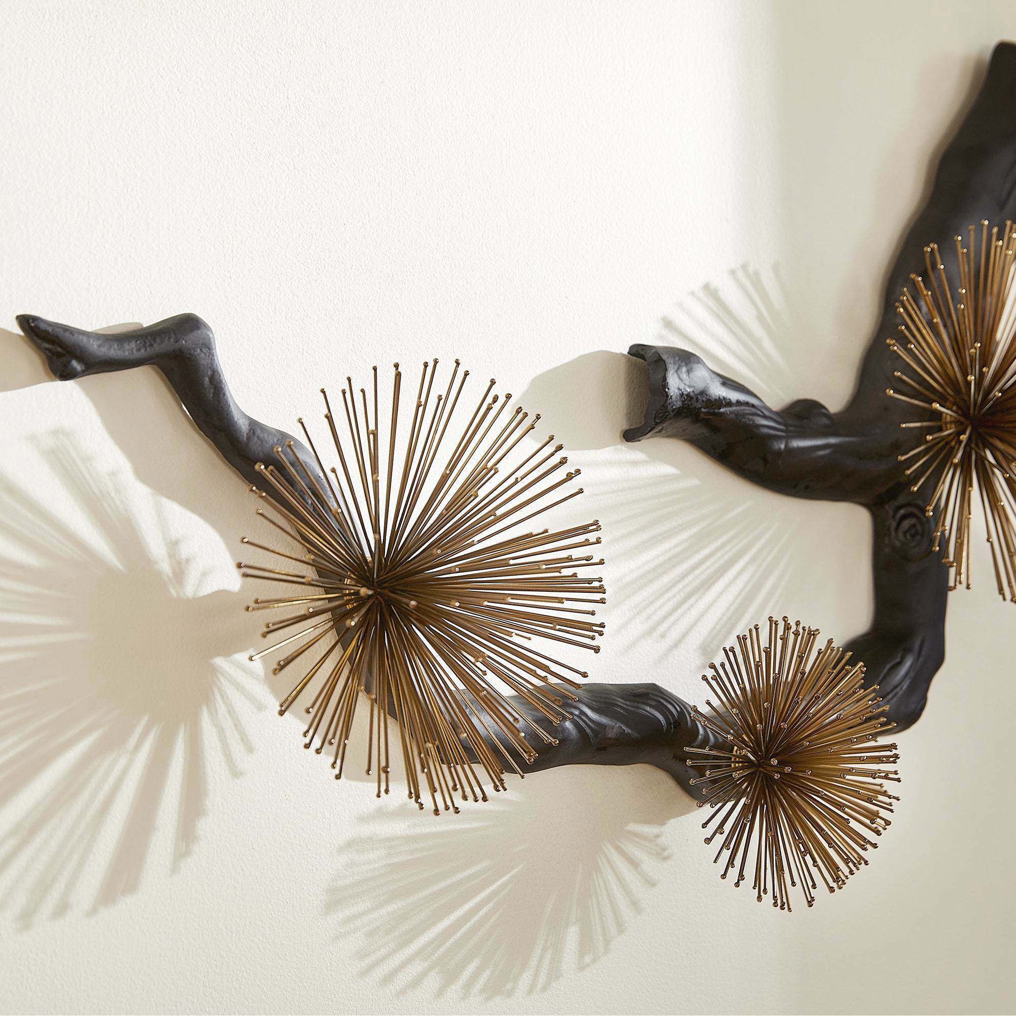 Ichiyo Black and Gold Accents Wall Decor, Medium