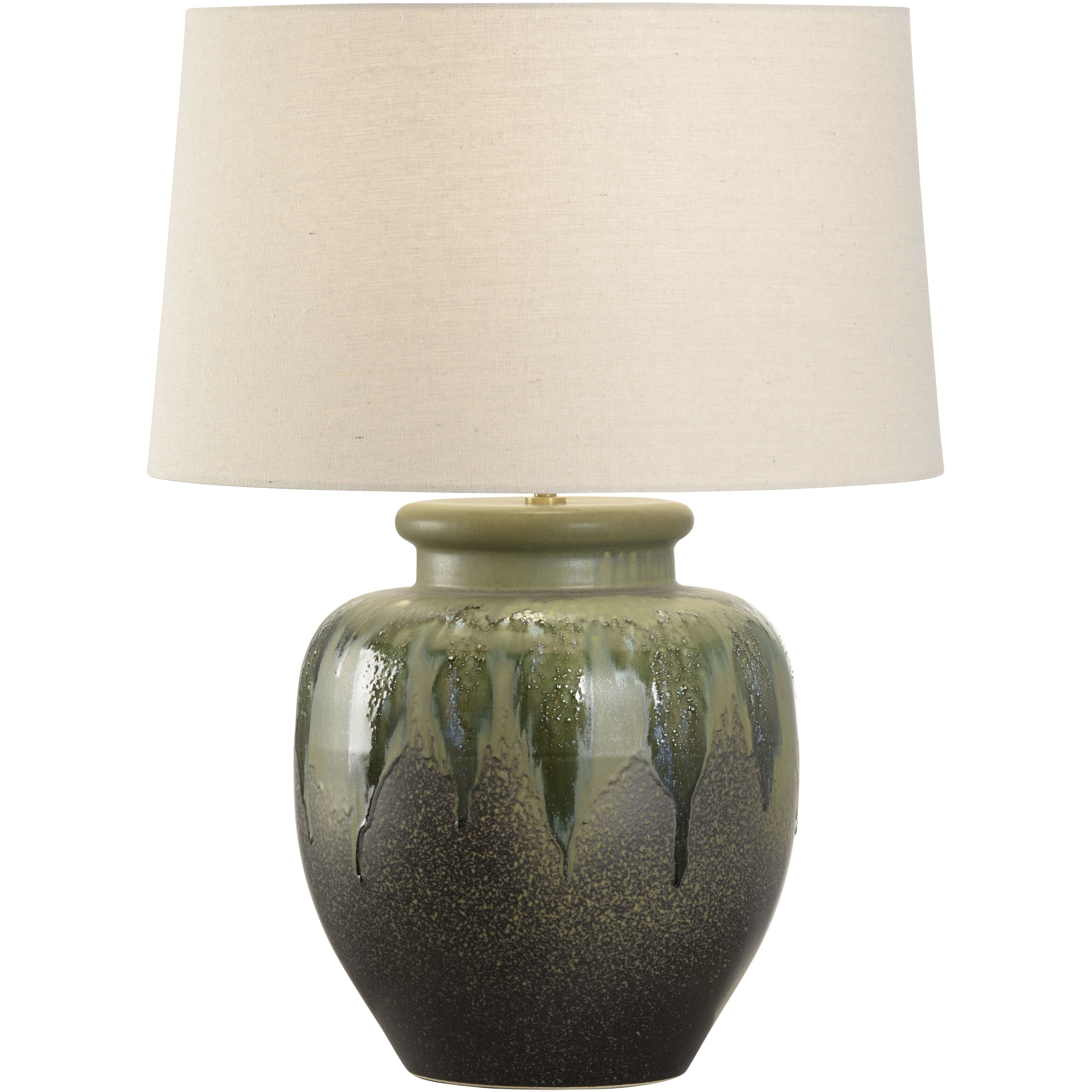 Yamato 19.25 inch 100.00 watt Brown and Green Table Lamp Portable Light